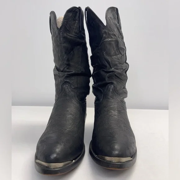 Durango Black Leather Boots (SB5) - Picture 2 of 8